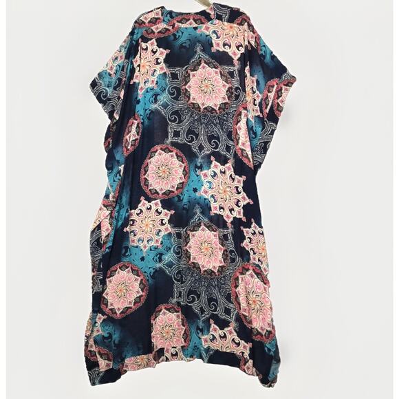 Wendy Williams Collection Womens XS/S Bold Paisley Jeweled Scarf Front Kimono - Picture 6 of 10